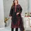 Deep Teal Embroidered 3-Piece Festive Suit - Hayats Collections