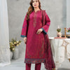 Deep Teal Embroidered 3-Piece Festive Suit - Hayats Collections