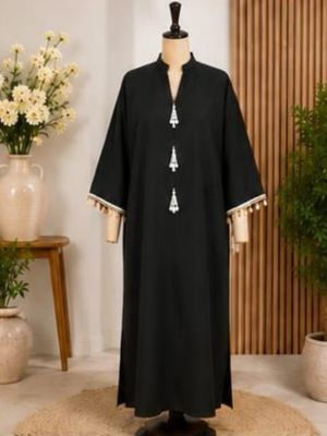 Premium Tassel Detail Kaftan Maxi Dress | VG1847