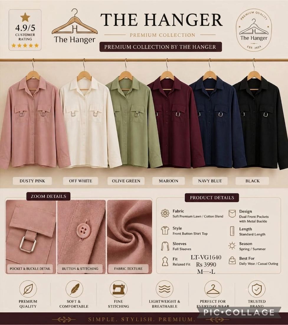 Premium Casual Shirt Top | The Hanger
